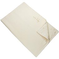 Deka béžová/zlaté lístky - Přikrývka