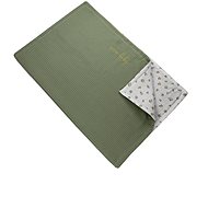 Deka khaki/květy - Přikrývka