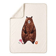 KIKKO Dětská španělská deka Xkko Lux 75 × 100, Bear - Blanket