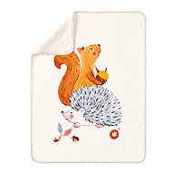 KIKKO Dětská španělská deka Xkko Lux 75 × 100, Squirrel - Blanket