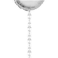 FUNNYFASHN Decorative ribbon - balloon hanger stars - silver - Decoration