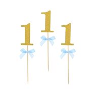 GODAN Cupcake teasers 1st birthday blue - Party Accessories