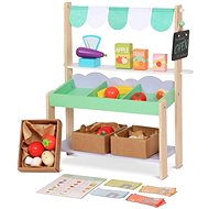 Derrson Wooden shop with accessories, 37 pieces - Kids' Play Store