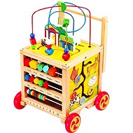Derrson Large Wooden Motorized Cube - Walker 6 in 1 - Baby Walker