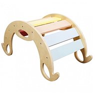 Derrson Montessori Pastel Swing 3in1 - Montessori Rocking Chair