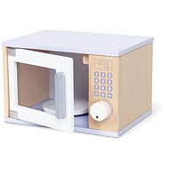 Derrson Natural White Wooden Microwave Oven - Toy Appliance