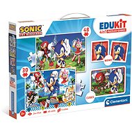 CLEMENTONI Sonic 4v1 game set - Jigsaw Puzzle