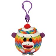 Plush TY Beanie Ballz rainbow monkey pendant - Keychain