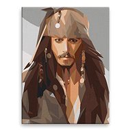 Jack Sparrow 05 - 30 × 40 cm, without wooden frame - Painting by Numbers