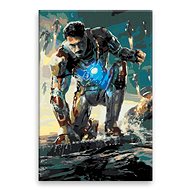 Iron Man 02 - 80 × 120 cm, canvas off the frame - Painting by Numbers