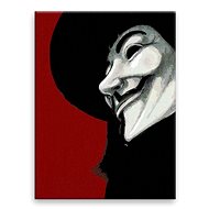 Man in a Mask - 30 × 40 cm, canvas stretched on the frame - Painting by Numbers