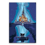 Mickey and Minnie - 40 × 60 cm, canvas off the frame - Painting by Numbers