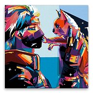 Anime Naruto 01 - 80 × 80 cm, canvas off the frame - Painting by Numbers