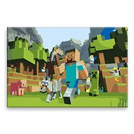 Minecraft 02 - 120 × 80 cm, canvas off the frame - Painting by Numbers