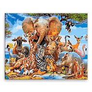 Friendship - 100 × 80 cm, without wooden frame - Painting by Numbers