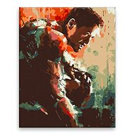 Iron Man - 80 × 100 cm, canvas off the frame - Painting by Numbers