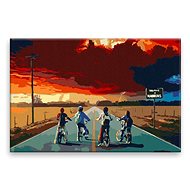 Stranger Things 02 - 60 × 40 cm, canvas off the frame - Painting by Numbers