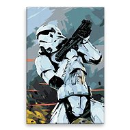 Stormtrooper - 80 × 120 cm, canvas off the frame - Painting by Numbers