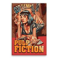 Pulp Fiction 03 - 40 × 60 cm, without wooden frame - Painting by Numbers
