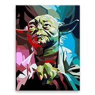 Yoda 01 - 60 × 80 cm, without wooden frame - Painting by Numbers