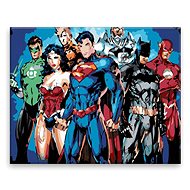 Superheroes - 50 × 40 cm, canvas off the frame - Painting by Numbers