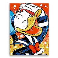 Donald Duck - 60 × 80 cm, canvas off the frame - Painting by Numbers