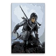 Lara Croft 02 - 40 × 60 cm, canvas on frame - Painting by Numbers