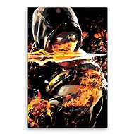 Mortal Kombat - 80 × 120 cm, canvas on frame - Painting by Numbers