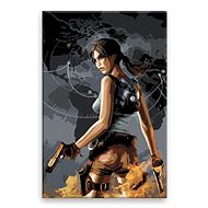 Lara Croft 03 - 80 × 120 cm, canvas on frame - Painting by Numbers