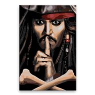 Jack Sparrow 02 - 40 × 60 cm, without wooden frame - Painting by Numbers