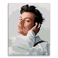 Harry Styles 02 - 40 × 50 cm, canvas off the frame - Painting by Numbers