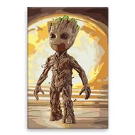 Groot 05 - 40 × 60 cm, without wooden frame - Painting by Numbers