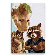 Groot 02 - 40 × 60 cm, without wooden frame - Painting by Numbers