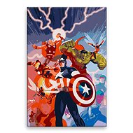 Avangers - animation - 40 × 60 cm, without wooden frame - Painting by Numbers