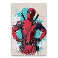 Deadpool 02 - 40 × 60 cm, canvas off the frame - Painting by Numbers