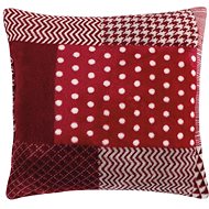 Bellatex Mazlík - 38 × 38cm - bordová kostka - Pillow