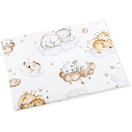 Bellatex for baby - 42 × 32 cm - thin - animals on a cloud - Pillow