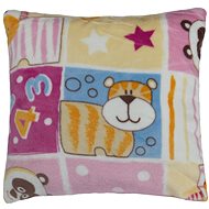Bellatex Pet - children's motif - 38 × 38cm - pink patchwork - Pillow