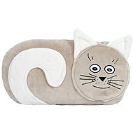 Bellatex Shaped cat beige - 45 × 30 cm - cat - Pillow