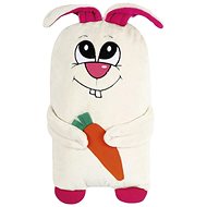 Bellatex Tvarovaný zajíček bílý - 45 × 30 cm - zajíček bílý - Pillow