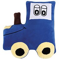 Bellatex Shaped tractor blue - 54 × 50 cm - tractor blue - Pillow