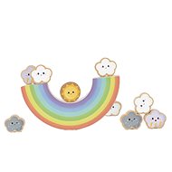 Rappa wooden balancing rainbow game with clouds - Balance Game