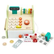 Rappa wooden cash register with accessories - Toy Cash Register