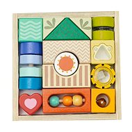 Rappa wooden cubes 18 pcs - Wooden Blocks