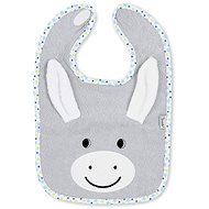 Sterntaler Terry bib Erik the donkey, grey, tabs 7031731 - Bib
