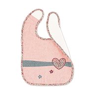 Sterntaler Terry bib impermeable pink, heart 7052071 - Bib