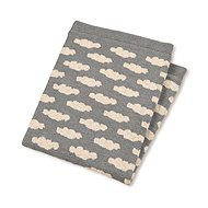 Sterntaler GOTS Knitted blanket puffs 80 × 100 grey 9271981 - Blanket