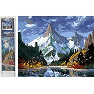 Norimpex Ice Castle in the Mountains 40 × 30 cm - Diamond Painting