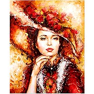 Norimpex Portrait in a Hat 40 × 30cm - Diamond Painting