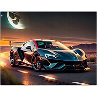 Norimpex Ferrari in the Moonlight 40 × 30cm - Diamond Painting